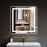 Black Aluminum Aluminum & Glass Bathroom Mirror 1