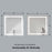 Black Aluminum Aluminum & Glass Bathroom Mirror 9