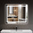 Black Aluminum Aluminum & Glass Bathroom Mirror 1