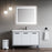 Black Aluminum Aluminum & Glass Bathroom Mirror 2