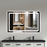 Black Aluminum Aluminum & Glass Bathroom Mirror 1