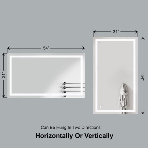 Black Aluminum Aluminum & Glass Bathroom Mirror 5
