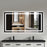 Black Aluminum Aluminum & Glass Bathroom Mirror 1