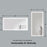 Black Aluminum Aluminum & Glass Bathroom Mirror 5
