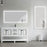 Black Aluminum Aluminum & Glass Bathroom Mirror 3
