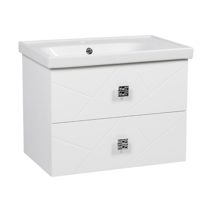 Picasso Wood White Matte Bathroom Vanity White Matte 1