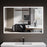 Black Aluminum Aluminum & Glass Bathroom Mirror 3