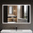 Black Aluminum Aluminum & Glass Bathroom Mirror 1