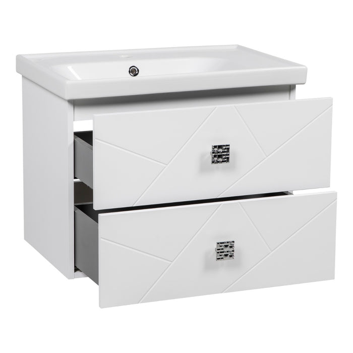 Picasso Wood White Matte Bathroom Vanity White Matte 3