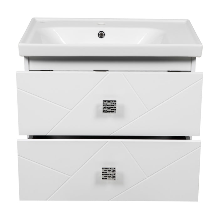 Picasso Wood White Matte Bathroom Vanity White Matte 4