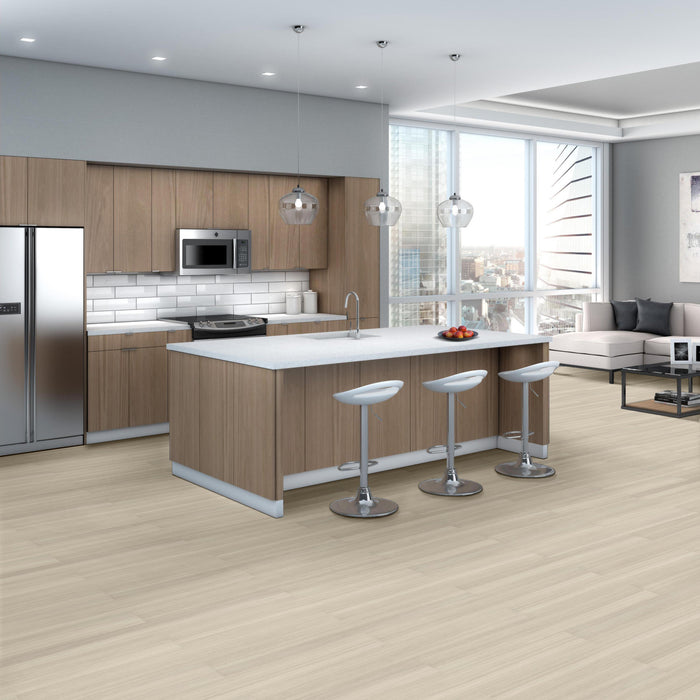 Purview 20 Ecru Flexible Resilient Luxury Vinyl Plank Flooring - ExoGuard+