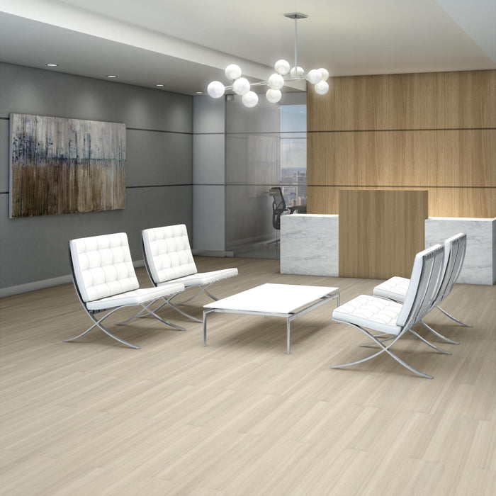 Purview 20 Ecru Flexible Resilient Luxury Vinyl Plank Flooring - ExoGuard+