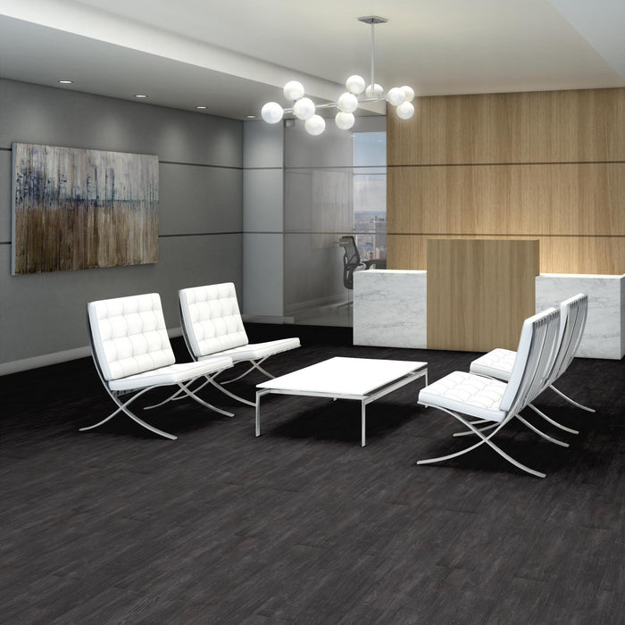 Purview 20 Gunmetal Flexible Resilient Luxury Vinyl Plank Flooring - ExoGuard+