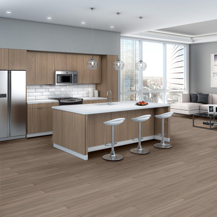Purview 5.0 Marron Flexible Resilient Luxury Vinyl Plank Flooring - ExoGuard+