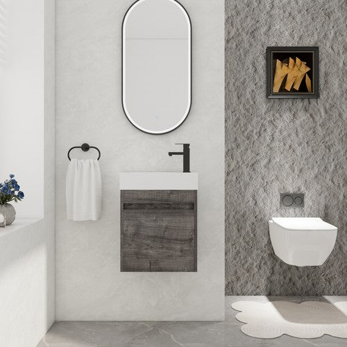 Plywood Grey Oak Bathroom Vanity Grey Oak 2