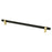 Radial Reign Aluminum Matte Black and Modern Brushed Gold Appliance Pull  1