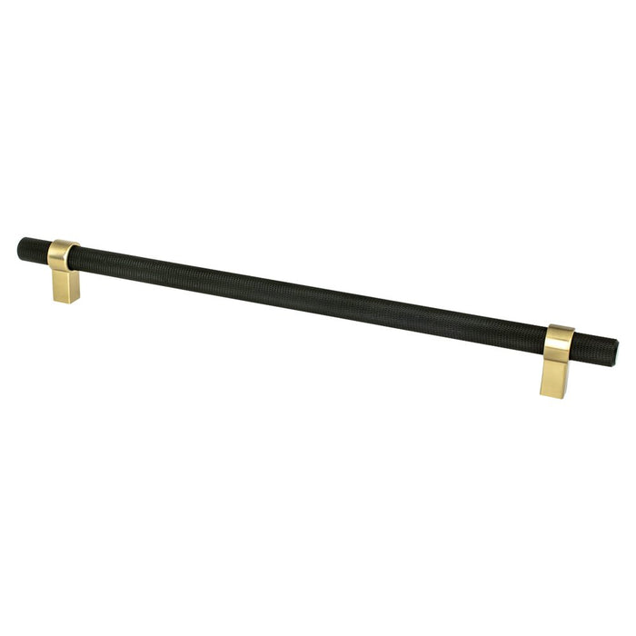 Radial Reign Aluminum Matte Black and Modern Brushed Gold Appliance Pull  1