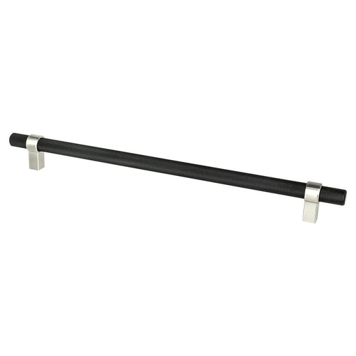 Radial Reign Aluminum Matte Black and Brushed Nickel Appliance Pull  1