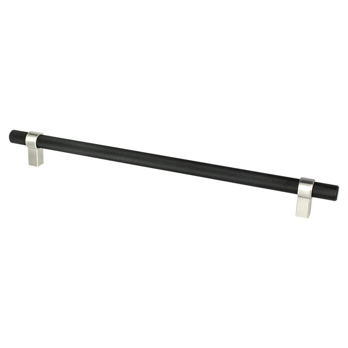 Radial Reign Aluminum Matte Black and Brushed Nickel Appliance Pull  1