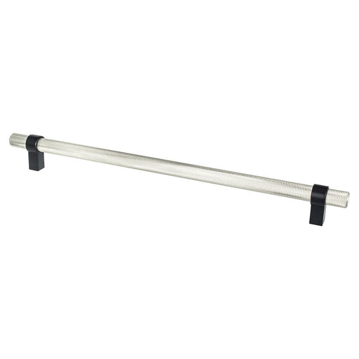 Radial Reign Aluminum Brushed Nickel and Matte Black Appliance Pull  1