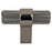 Radial Reign Aluminum Black Nickel Cabinet Knob  1