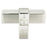 Rivet Rebel Aluminum Brushed Nickel Cabinet Knob  1