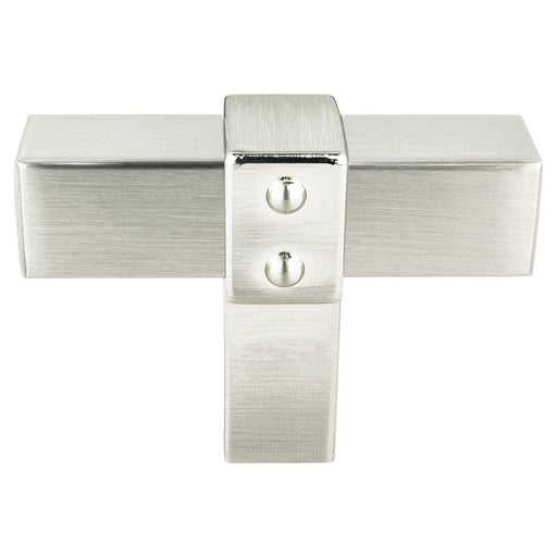 Rivet Rebel Aluminum Brushed Nickel Cabinet Knob  1