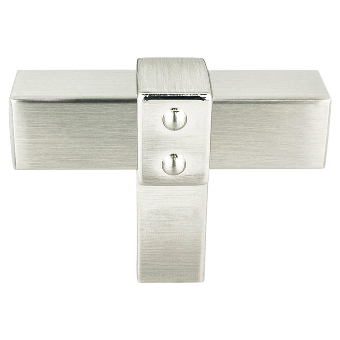 Rivet Rebel Aluminum Brushed Nickel Cabinet Knob  1