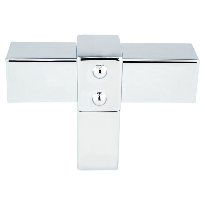Rivet Rebel Aluminum Polished Chrome Cabinet Knob  1