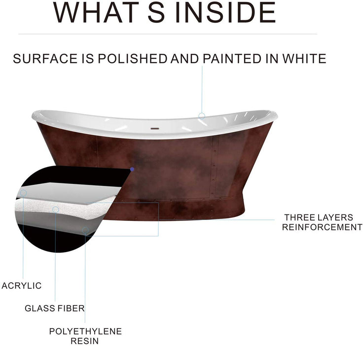 Bronze Acrylic Bathtub