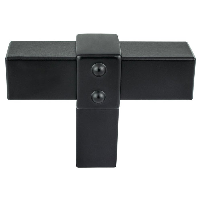Rivet Rebel Aluminum Matte Black Cabinet Knob  1