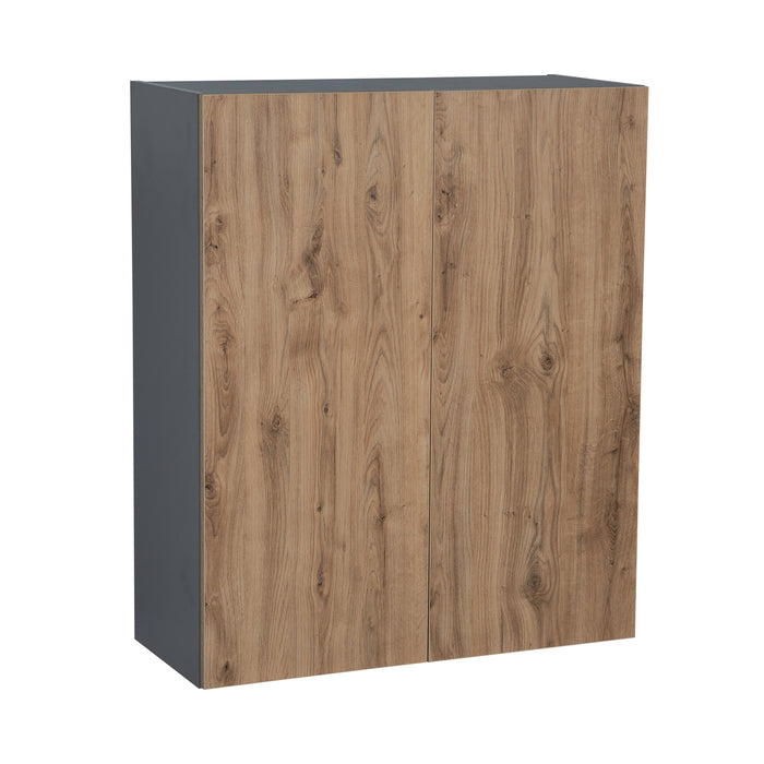 Wallkitchens Wood Natural Teak  Wall Cabinet Natural Teak 1