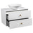 Dune Wood White Matte Bathroom Vanity White Matte 3
