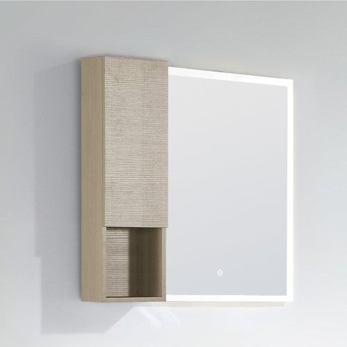 Oak Natural Wood Bathroom Cabinet 7