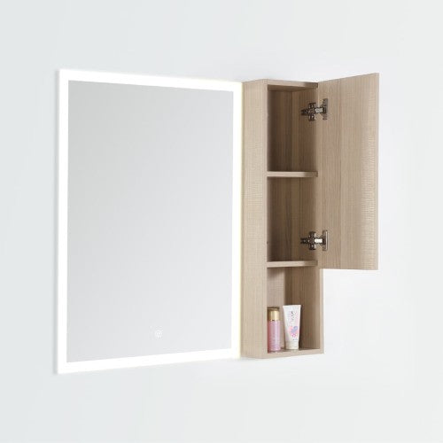 Oak Natural Wood Bathroom Cabinet 9