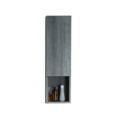 Bluish Green Wood Bathroom Cabinet 1