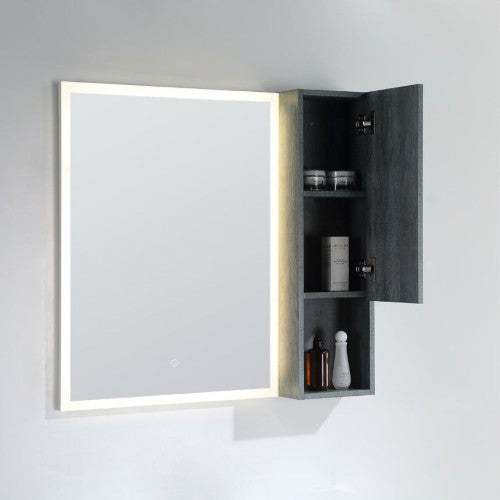 Bluish Green Wood Bathroom Cabinet 4