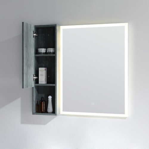 Bluish Green Wood Bathroom Cabinet 3