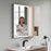 Off White Wood Bathroom Cabinet 5