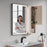 Off White Wood Bathroom Cabinet 6