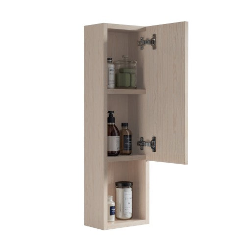 Off White Wood Bathroom Cabinet 2