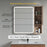 Off White Wood Bathroom Cabinet 3