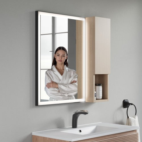 Oak Natural Wood Bathroom Cabinet 5