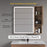Oak Natural Wood Bathroom Cabinet 3
