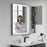 Cement Grey Wood Bathroom Cabinet 5