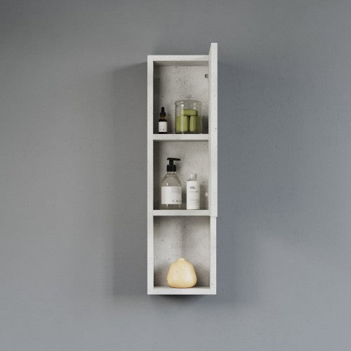 Cement Grey Wood Bathroom Cabinet 8
