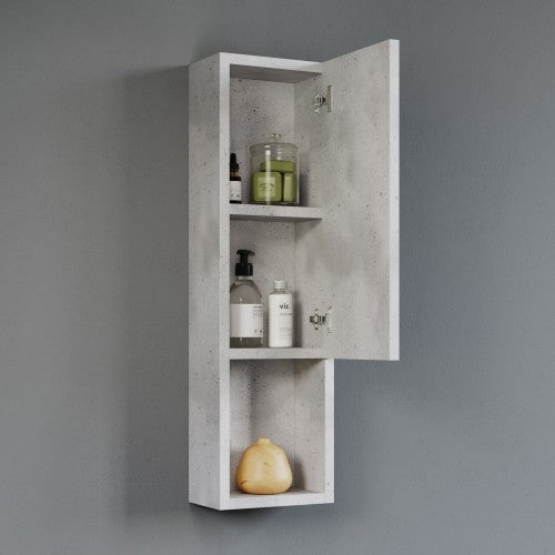 Cement Grey Wood Bathroom Cabinet 9