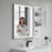 White Wood Bathroom Cabinet 5