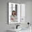 White Wood Bathroom Cabinet 4