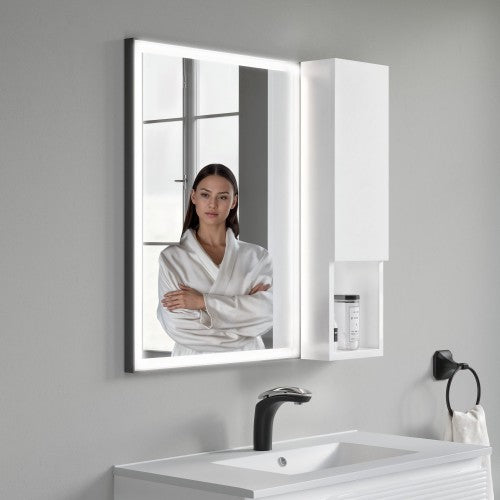 White Wood Bathroom Cabinet 4